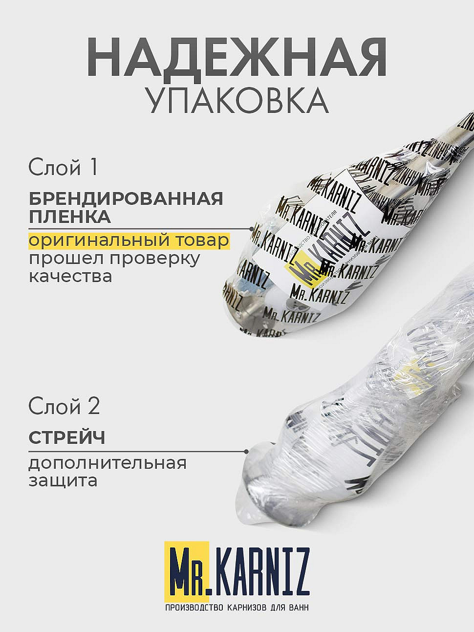 Карниз для душа Угловой Полукруглый 110х80 Усиленный 20 мм фото 8