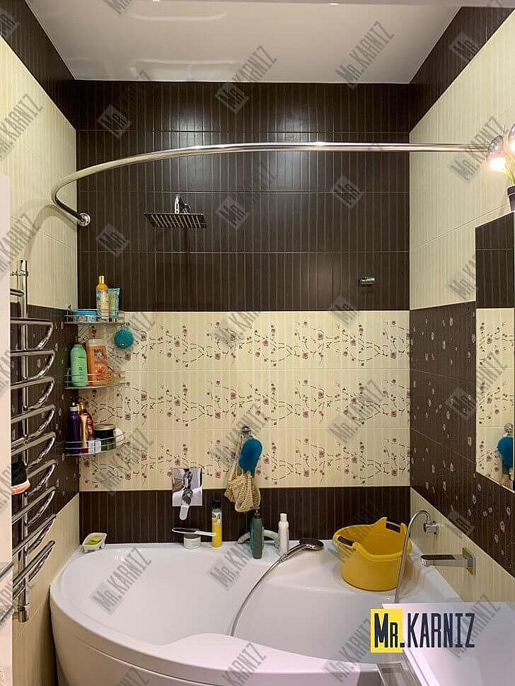 Карниз для ванны Jika Constance 170х115 Усиленный 25 мм MrKARNIZ фото 5