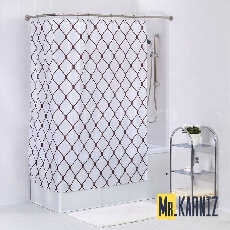 Штора для ванной NET