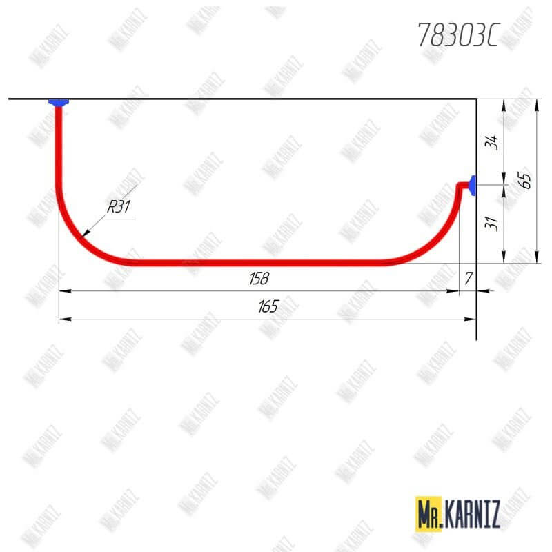 78303C Карниз по чертежу