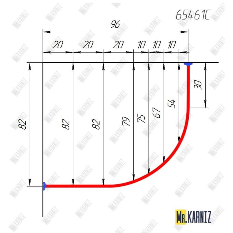 65461C Карниз по чертежу