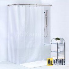 Штора для ванной Hilton TL белая
