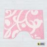 Коврик в туалет Узоры розовый фото 1