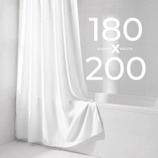 Штора для ванной ESSEN 180х200 см белая