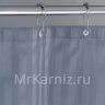 Штора для ванной HILTON серая фото 3