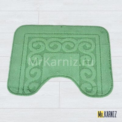 Коврик для туалета ТН зеленый
