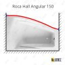 Карниз для ванны Roca Hall Angular Передний борт 150 Усиленный 25 мм MrKARNIZ фото 1