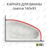 Карниз для ванны Cersanit Joanna 160х95 Усиленный 25 мм MrKARNIZ фото 1