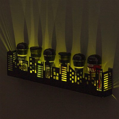 Полка для кухни для специй с подсветкой. Полочка для кухни на стену 50 см черная. RGB светильник.