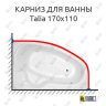Карниз для ванны THERMOLUX TALIA 170х110 Усиленный 25 мм MrKARNIZ фото 1