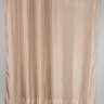 Штора для ванной Двухслойная Органза бежевая фото 2