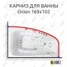 Карниз для ванны Balteco Orion 169х102 Усиленный 25 мм MrKARNIZ фото 1