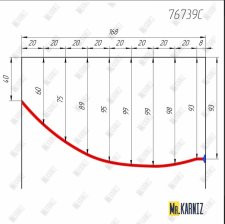 76739C Карниз по чертежу